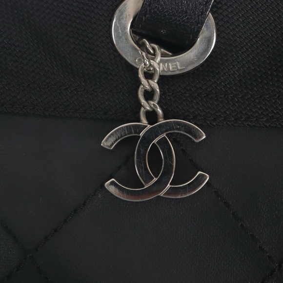 CHANEL Leather Canvas Tote - Picture 14 of 14